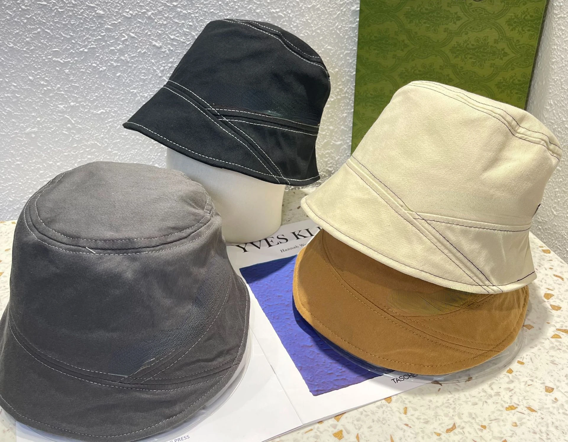 

New Men's and Women's Jean Fisherman Hat Internet Celebrity Same Style Concave Shape Basin Korean Style Hat Fashion