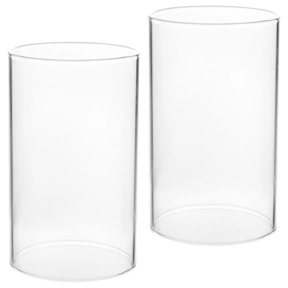 

Glass Cylinders Holder Household Shades Clear Open Ended Pillar Candles Ornaments