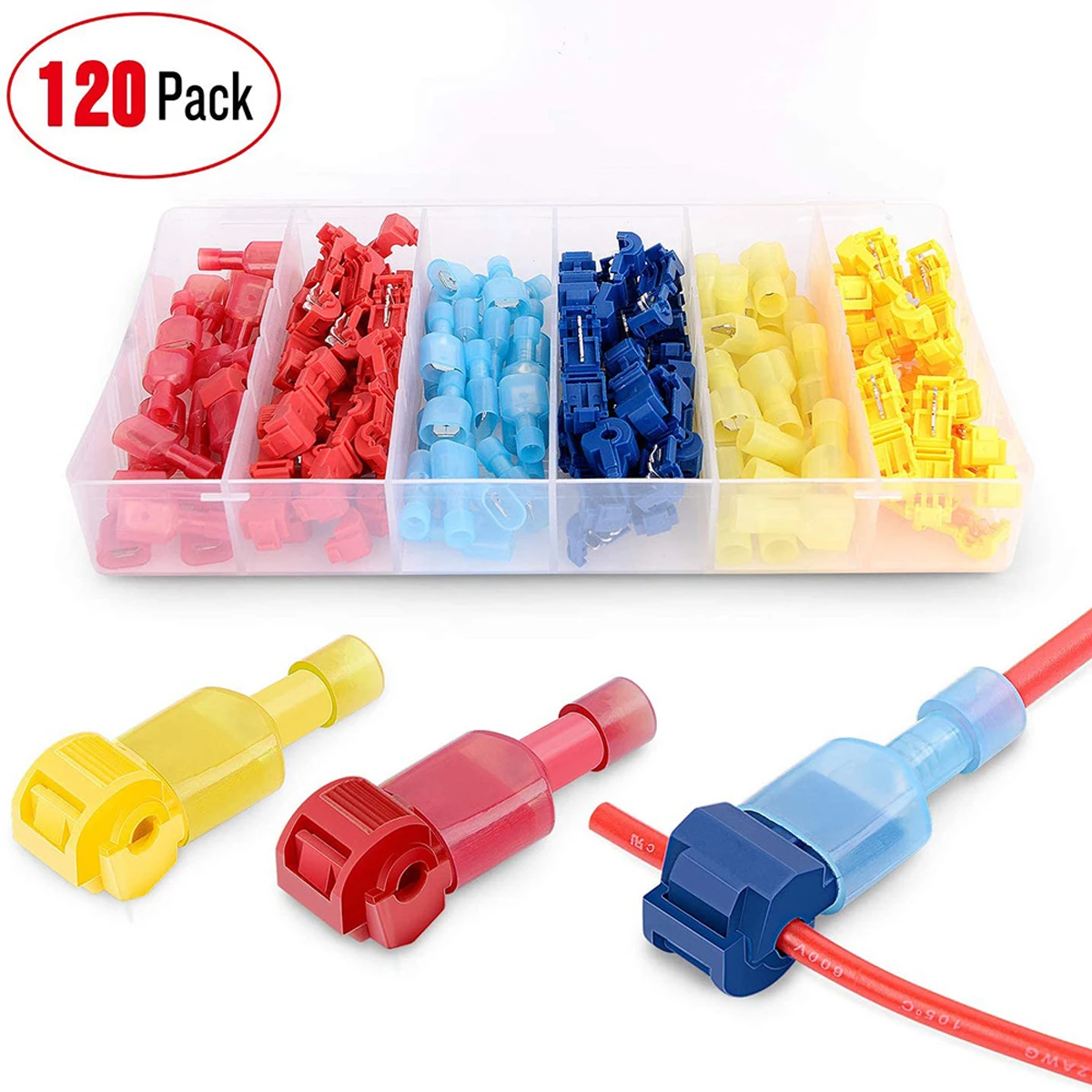 

T -Tap Cable Connectors - Electrical Connectors Kit T Tap Wire Connectors electric Quick Connector,electric splice connector