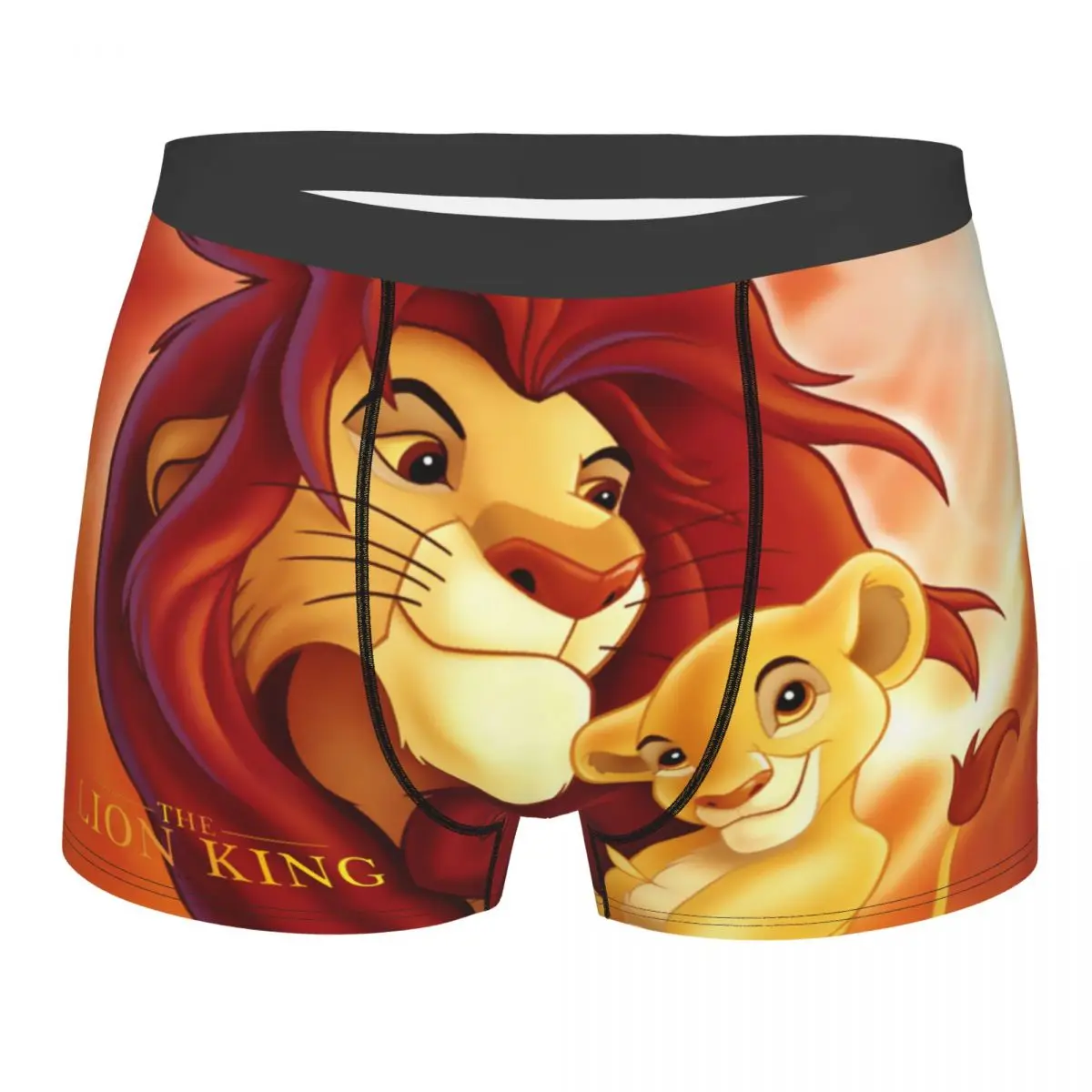 Трусы-боксеры мужские из хлопка с принтом льва