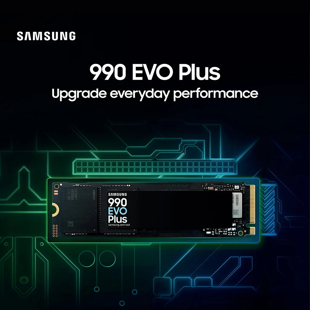 Внутренний твердотельный накопитель SAMSUNG 990 EVO PLUS SSD 1 ТБ/2 ТБ PCIe Gen 4x4 M.2 2280