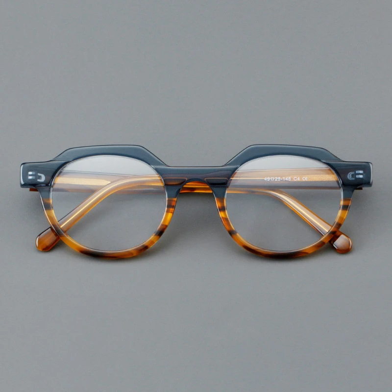 Рама для очков ручной работы из ацетата круглая Женская оправа ретро винтажная