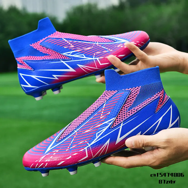 

Football Boots Without Laces Professional Soccer Shoes Men Breathable Soccer Cleats Anti Slip Outdoor Training Hot Sale 2023 New