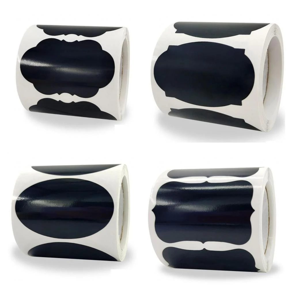 

120pcs Waterproof Blackboard Reusable Blackboard Stickers Craft Glasses Kitchen Organizer Labels Blackboard Chalk Board Sticker