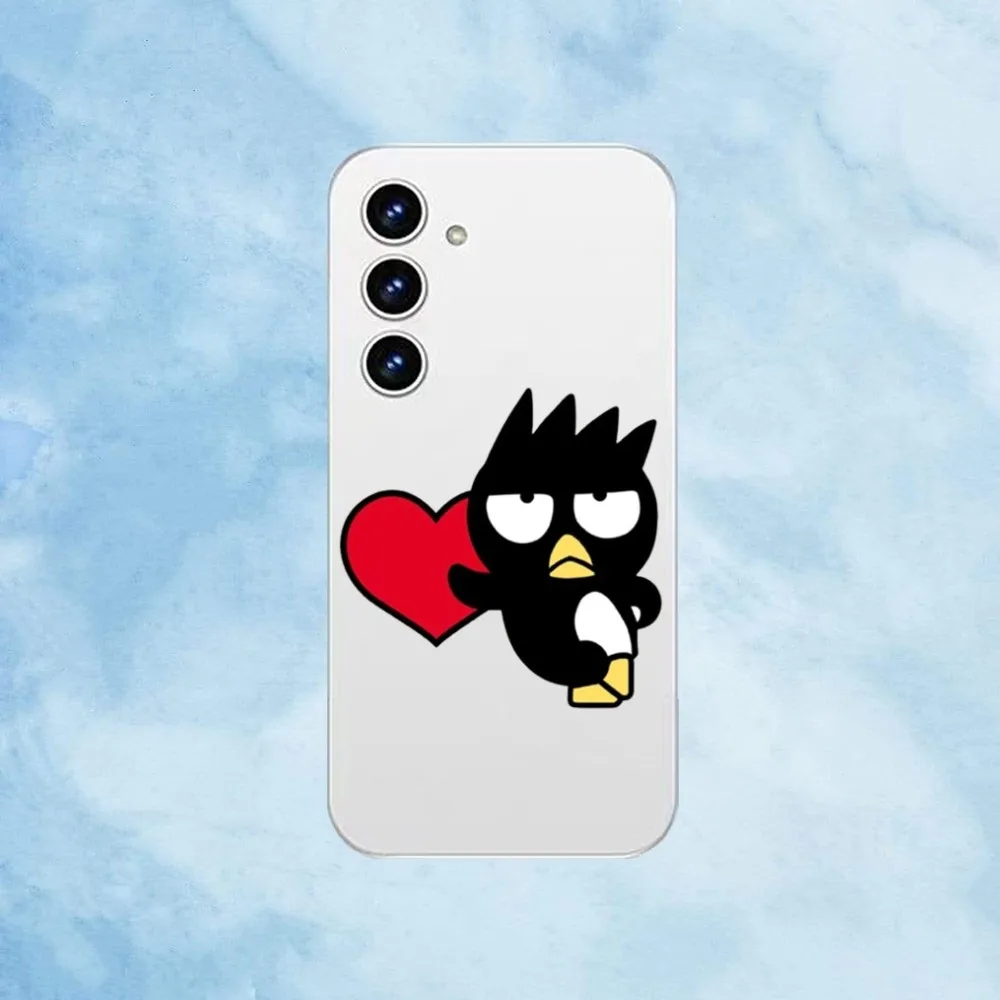S-Sario Bad B-badtz Maru Phone Case For Samsung Galaxy A52 A12 A51 S21 Edge S22ULTRA S23 S20LITE Plus Ultra Transparent Cover