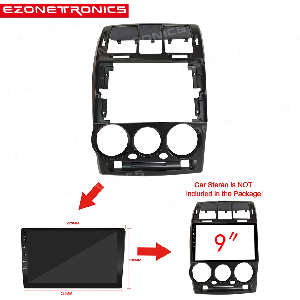 9-дюймовая Автомобильная панель для Hyundai Getz 2002-2011 RHD LHD радио плеер 1/2Din