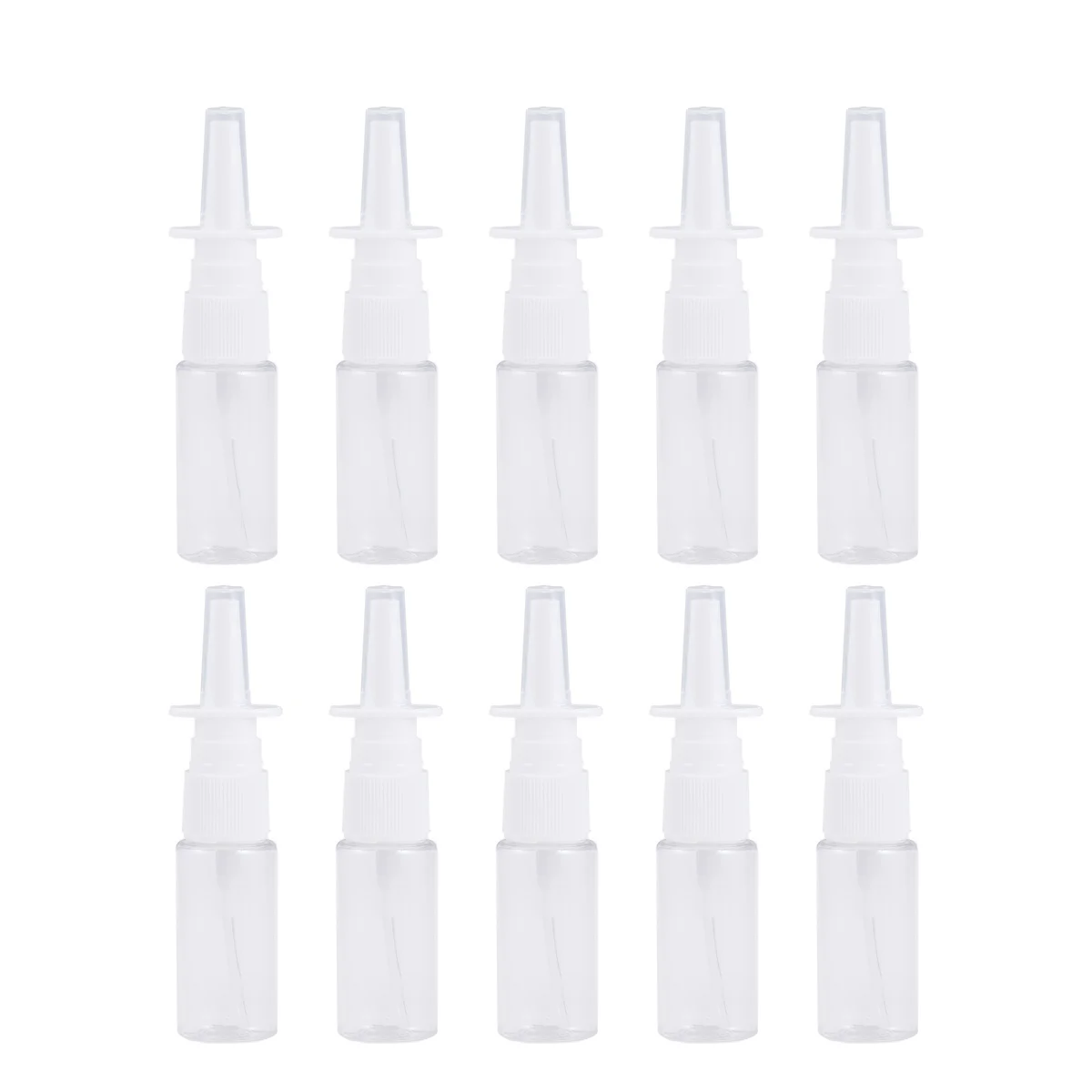 

20pcs Nasal Spray Bottles Refillable Fine Mist Sprayers Empty Nose for Home Outdoor Transparent 15ml