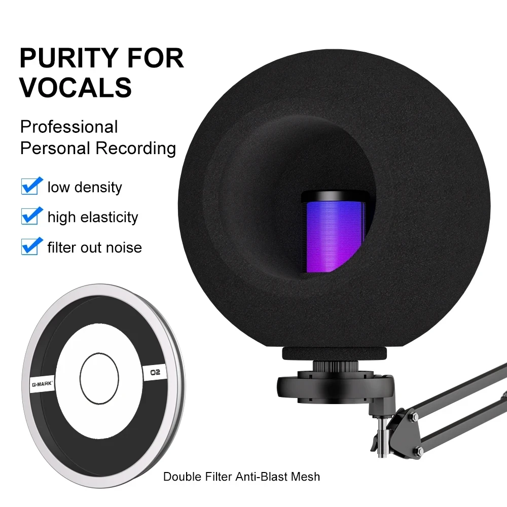 Студийный звукопоглощающий микрофон G-MARK O2