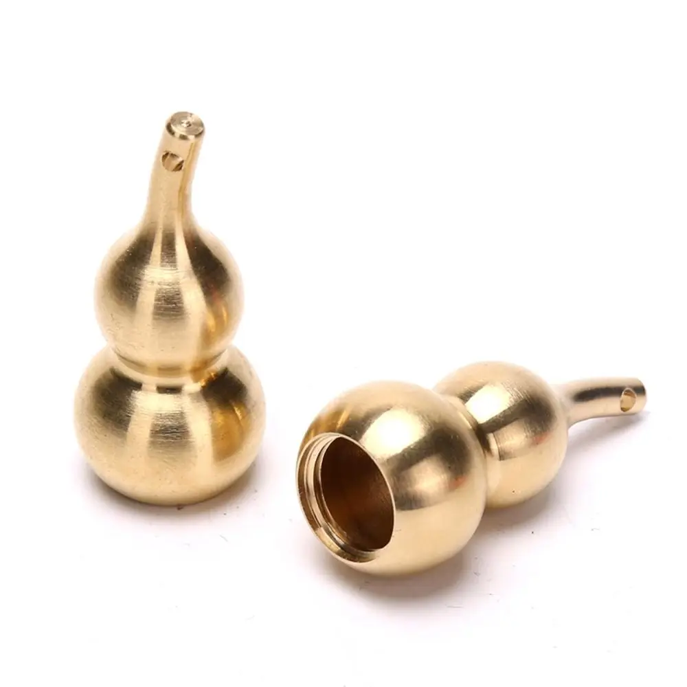 

2Pcs Chinese Fengshui Small Bronze Bottle Gourd Hollow Calabash Cucurbit Pendant Craft Decorations