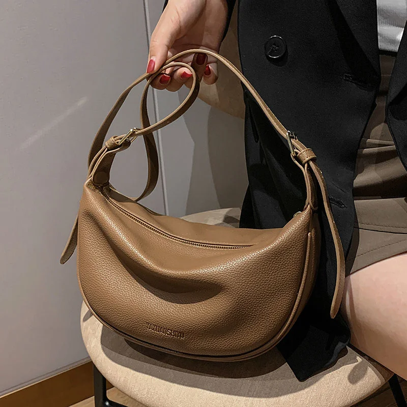 

Fashion Handbags for Women Designer Crossbody Bags Lady Travel Hobos Bag Sac A Main Vintage Soft Leather Shoulder Bag Female New