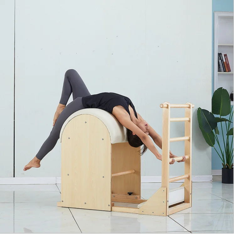 

Белая Кленовая лестница для пилатеса, вспомогательное оборудование для йоги, персональный тренажер, тренажерный зал, Йога, студийный трена...