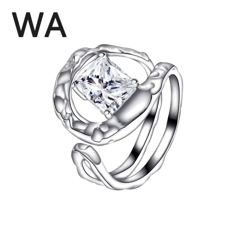 

Горячая Распродажа, новое кольцо из стерлингового серебра S925 пробы с неравномерной текстурой в стиле ретро с холодным ветром, дизайнерское Открытое кольцо, предпочтительные ювелирные изделия