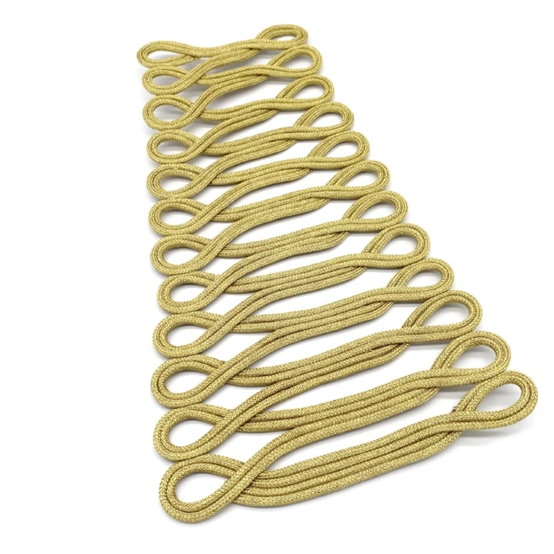 Золотая проволока китайский Cheongsam пуговица узел застежка ручной работы застежки