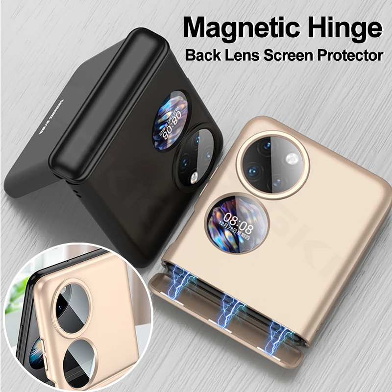 

GKK Original 360 Degree Protection Case For Huawei P50 Pocket Case Magnetic Hinge Shockproof Hard Cover For Huawei P50 Pocket