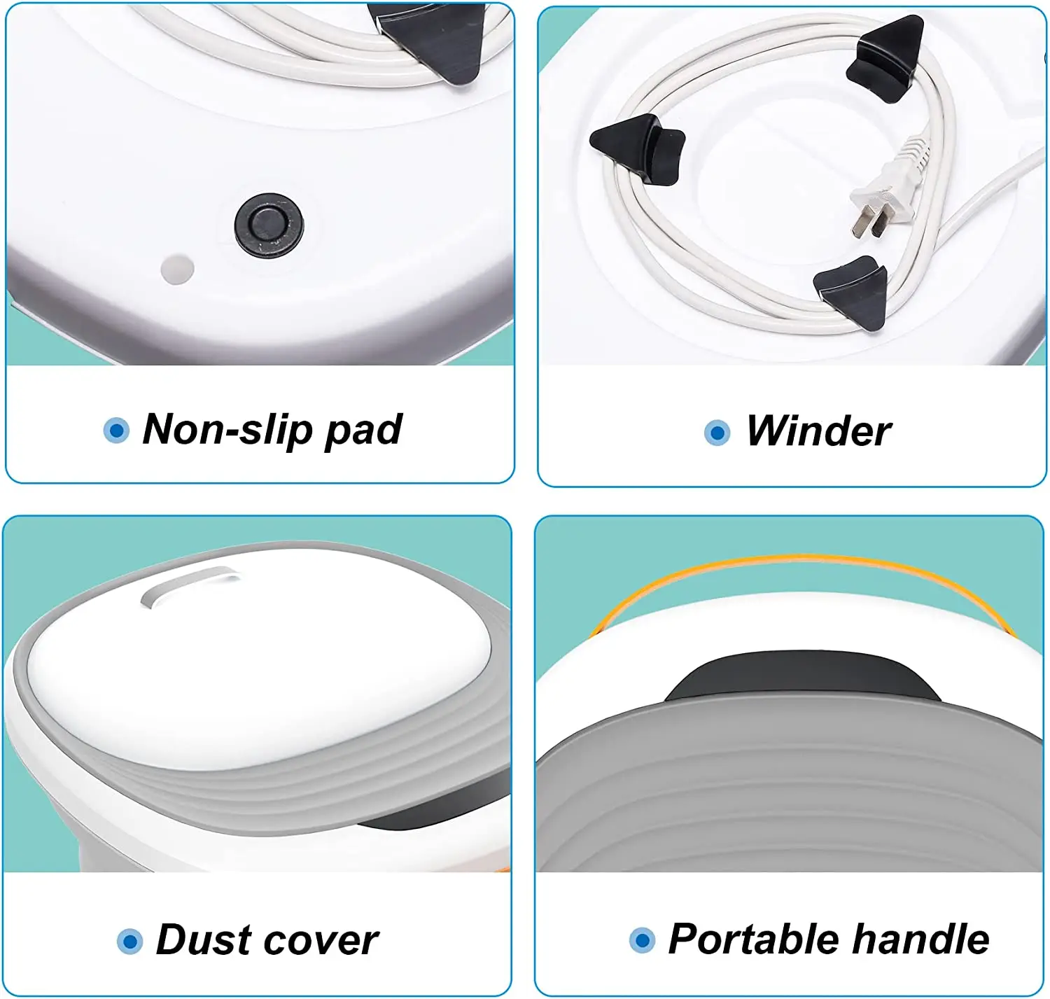 Мини-массажер для ног с цифровым подогревом легкое управление