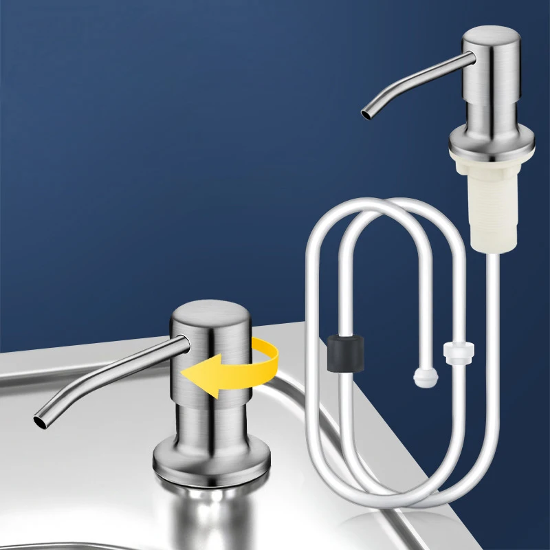 304 Stainless Steel Sink Soap Dispenser Kitchen Sink Hand Sa