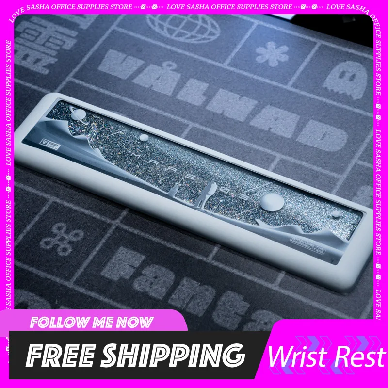 Keysme Mars Mouse Keyboard Wrist Rest Hand Cushion Aluminium Alloy/Silica Palm Support Computer Game Durable Armrest