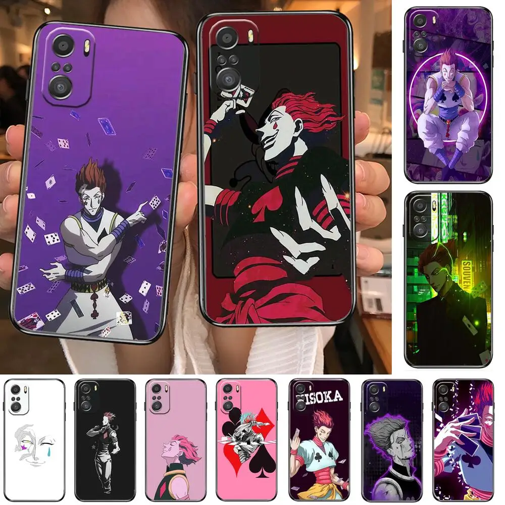 

hisoka hunter×hunter Phone Case For xiaomi redmi 11 Lite pro Ultra 10 9 8 MIX 4 FOLD 10T Black Cover Silicone Back Prett