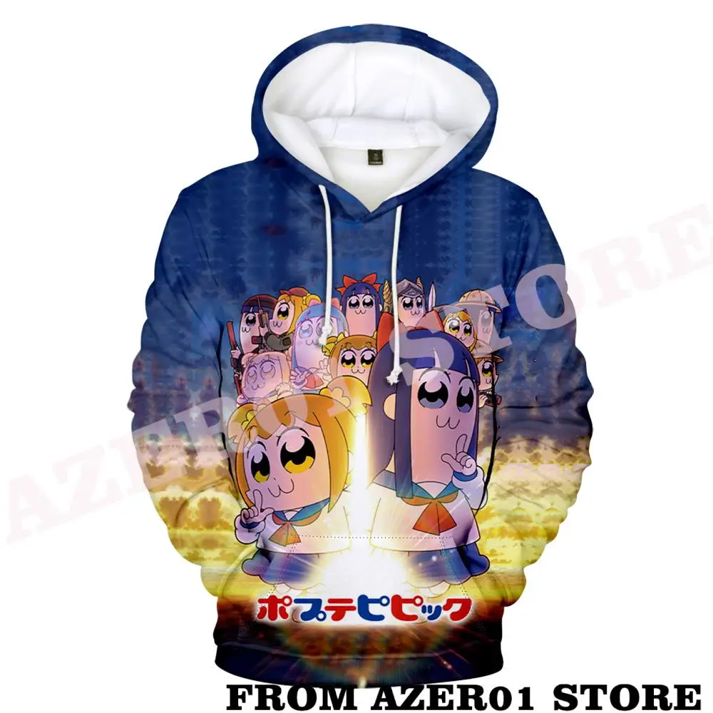 Pop Team Epic Merch Hoodies Winer Suit Hoodie Sportswear Hooded Women/Men hooded New Anime Sweatshirt
