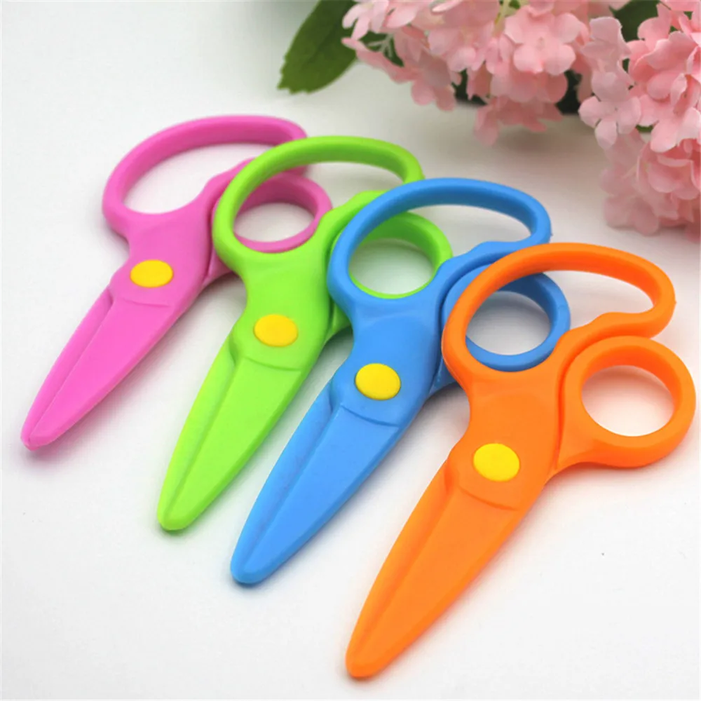 

Candy Color Safety Scissors for Kids Kawaii DIY Paper Cutter Hand Making Tool Student Stationery Art Tools Office Tiny Scissors