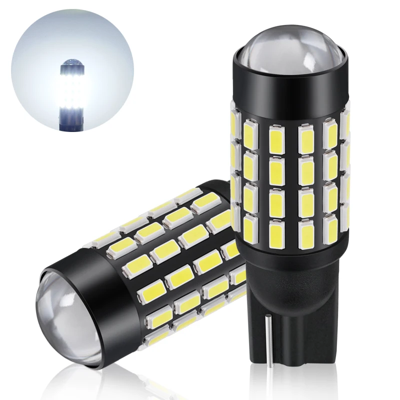 

OBOLED 2/4/6PCS High Power T10 Led W5W Led Light Car Bulb 3014Chips 54SMD Projector Len DC12-24V No Polar 168 194 Led Auto Lamps