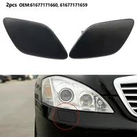 1Pair Car Front Headlight Washer Cover Plastic For BMW 328i 335i Coupe Convertible 61677171660 61677171659