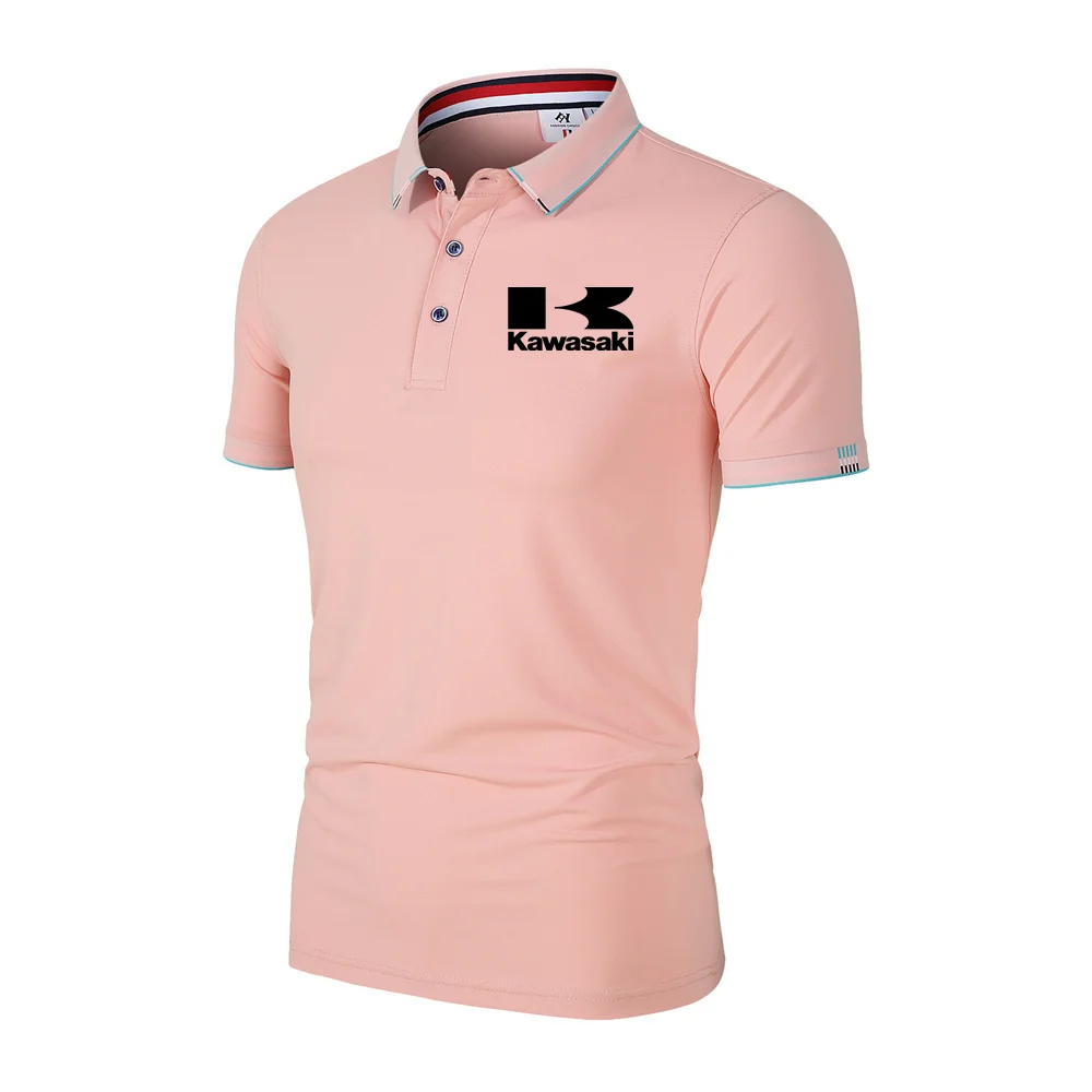

Kawasaki Golf 2023 Men Polo Men Shirt Short Sleeve Polo Shirt Print Polo New Clothing Summer Streetwear Casual Fashion Men tops