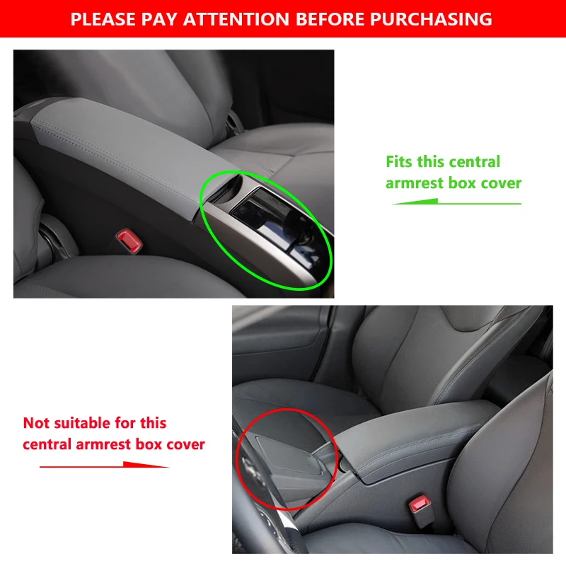 Серая Внутренняя крышка подлокотника из микрофибры для Toyota Prius 2004 2005 2006 2007 2008 |