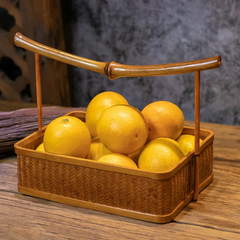 

Этнический стиль, рукоятка, фрукты и овощи, чайный набор, корзина в китайском стиле, кухонные предметы, корзины для хранения