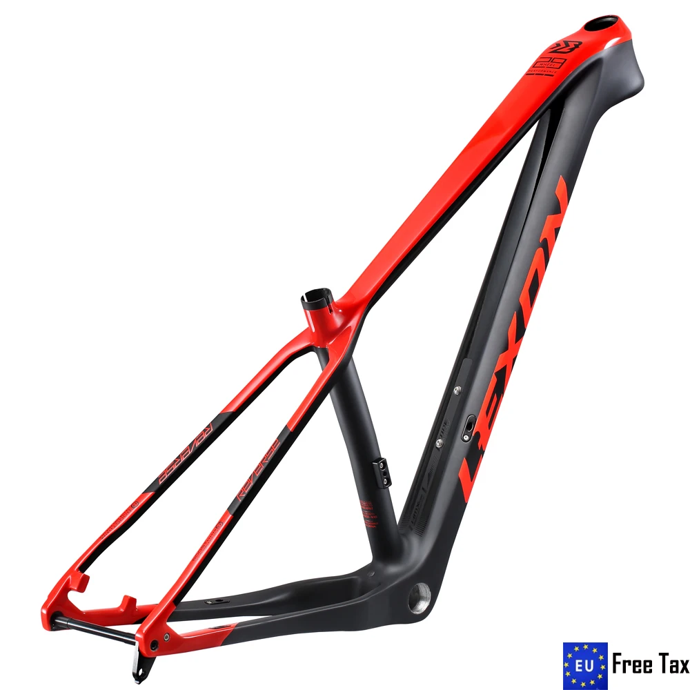 2022 Lexon MTB Carbon Frame 29er 2.35 Tire Susper Light Mountain Bicycle Frameset BOOST 148 12mm 15/17/19inch Bike Frame