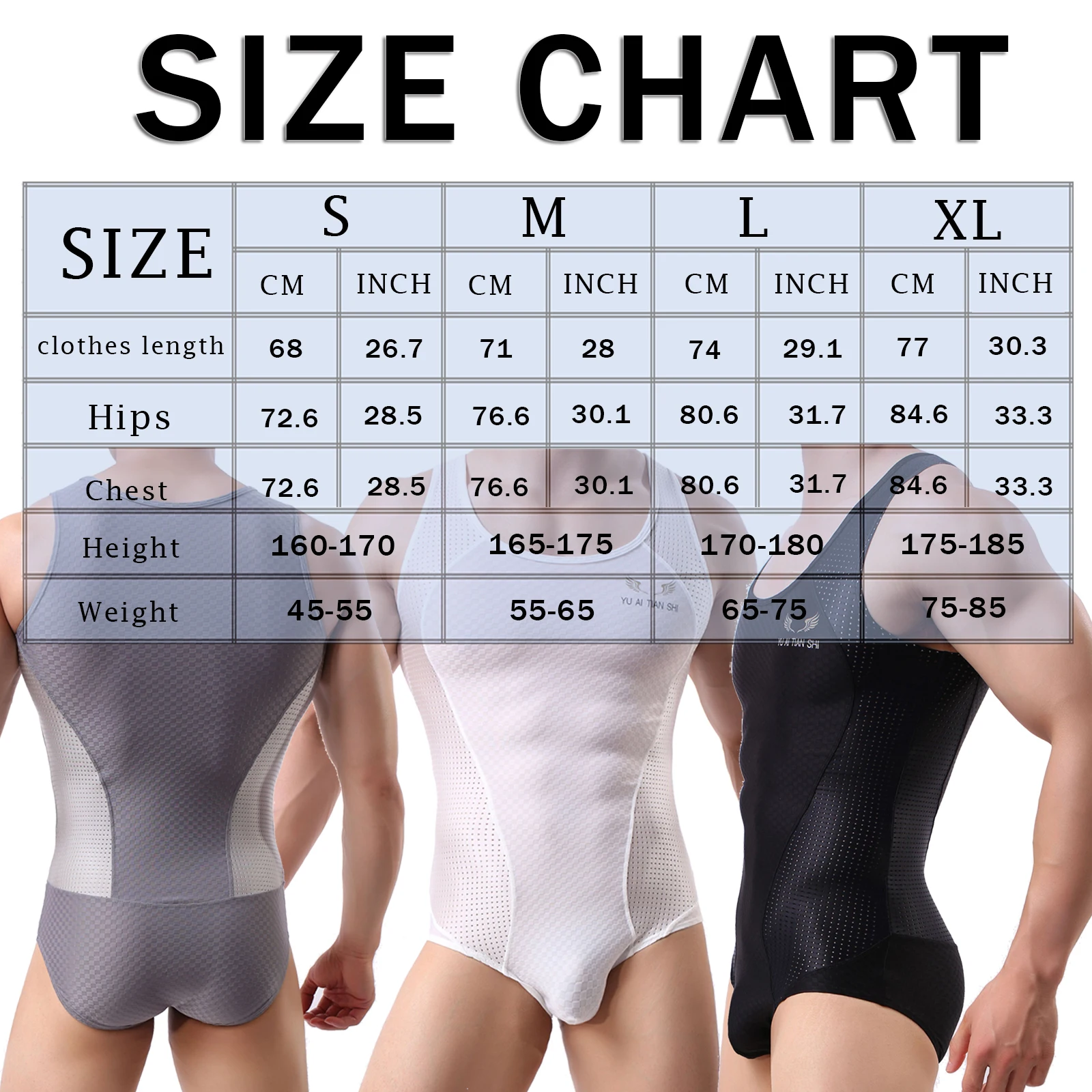 YUFEIDA Mesh Breathable Bodysuit Men Corset High Elasticity One-piece Body Shapers Slim Body Building Wrestling Singlet Jumpsuit