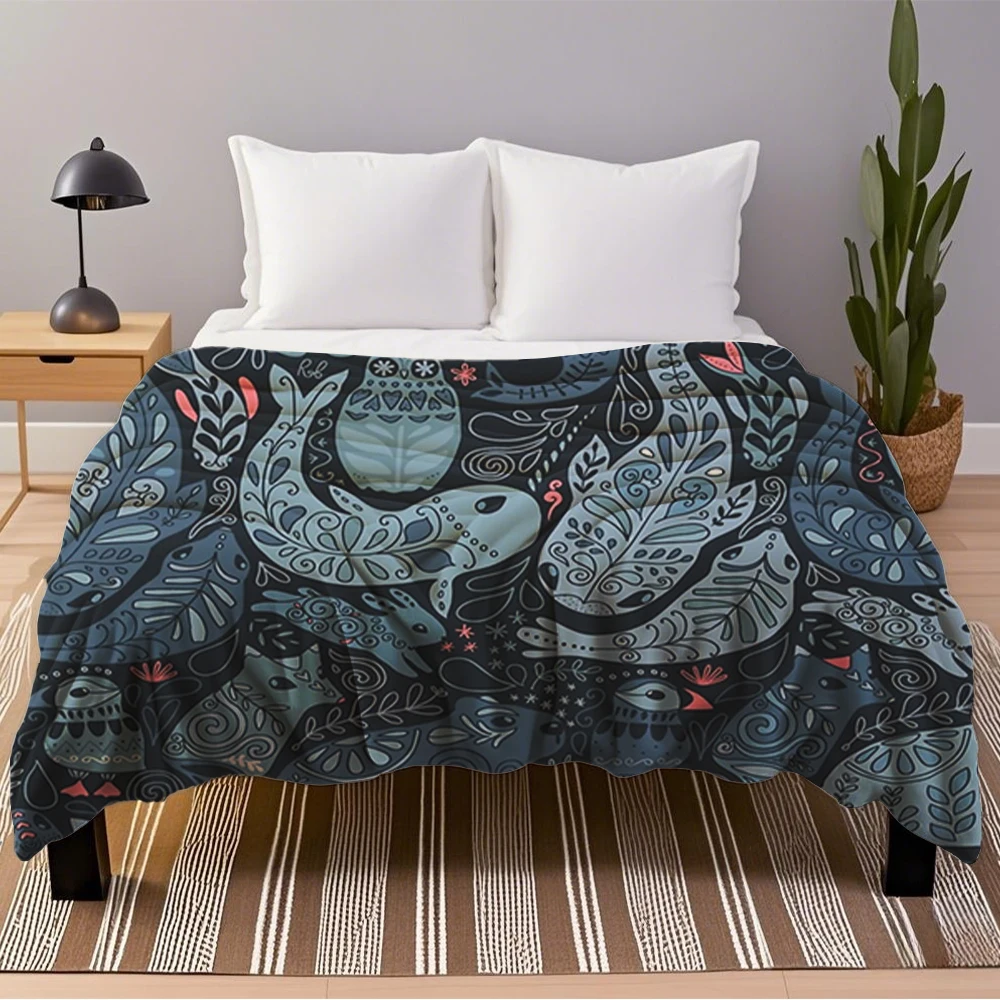 Хорошие арктические животные Нарвала белый медведь кит пуфик сова лиса кролик