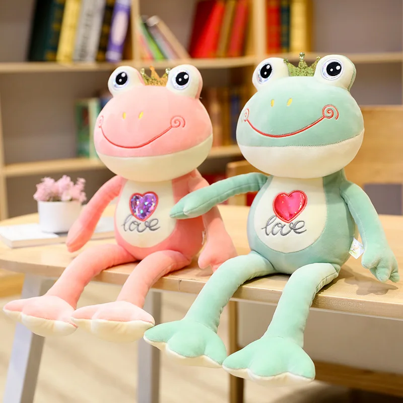 

Pudcoco 35CM Kids Cartoon Plush Doll Soft Frog Shaped Stuffed Toy Gift For Daughter, Son, Friends
