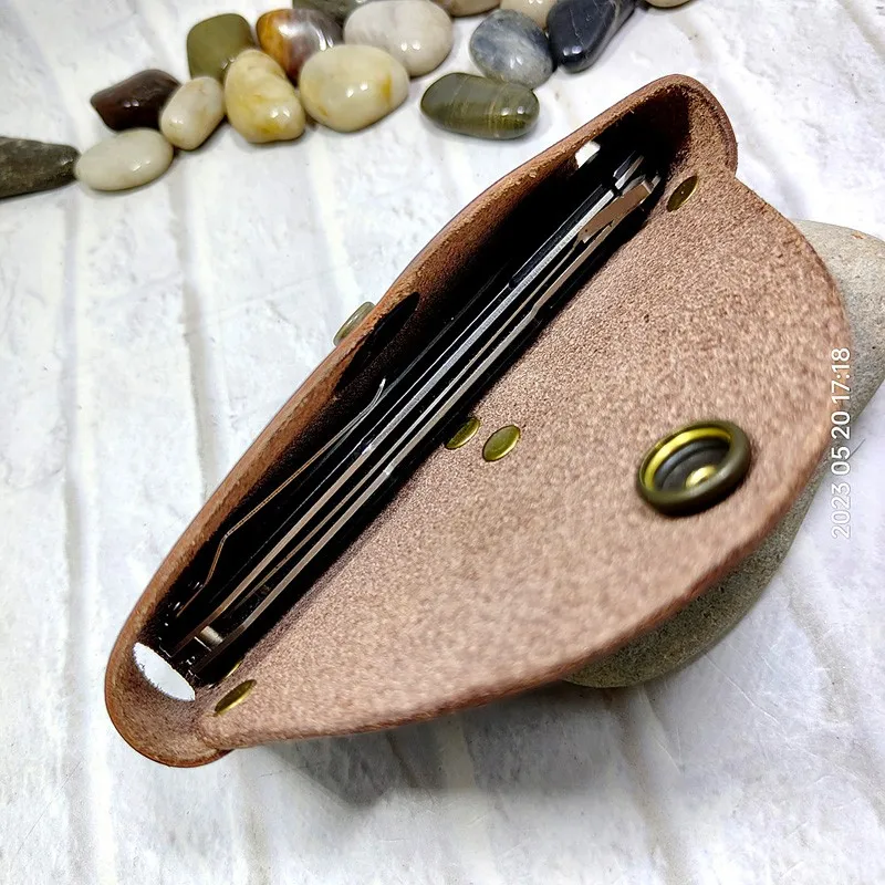 Jackknife Sheath Waist Bag Folding Knife Holster Belt Pack Army Knife Case Holder Genuine Leather customized Size MT-JD1