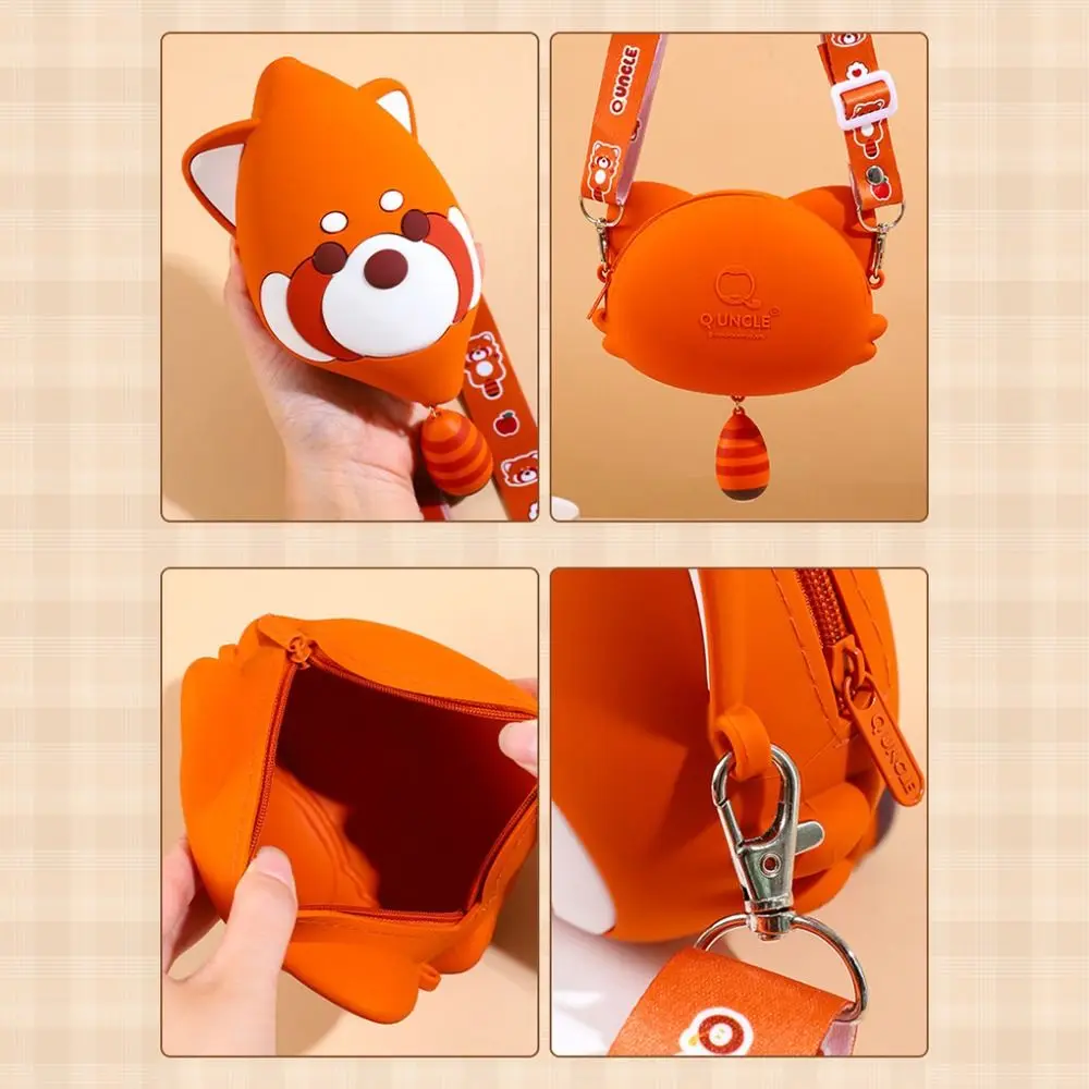 Модная кросс-боди сумка с рисунком панды милая мягкая силиконовая животного из