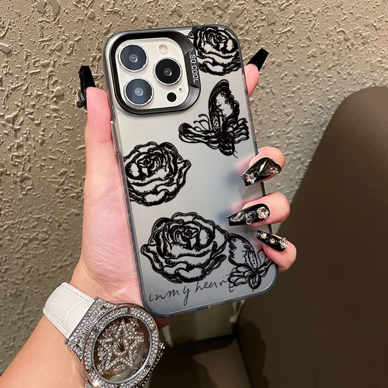 Чехол с цветочной бабочкой для OPPO A57 A18 A78 A58 A54 A16 A38 A54S A17 A79 A9 A8 F9 A53S A53 A60 A77 A74 A95 A76 A55 A52