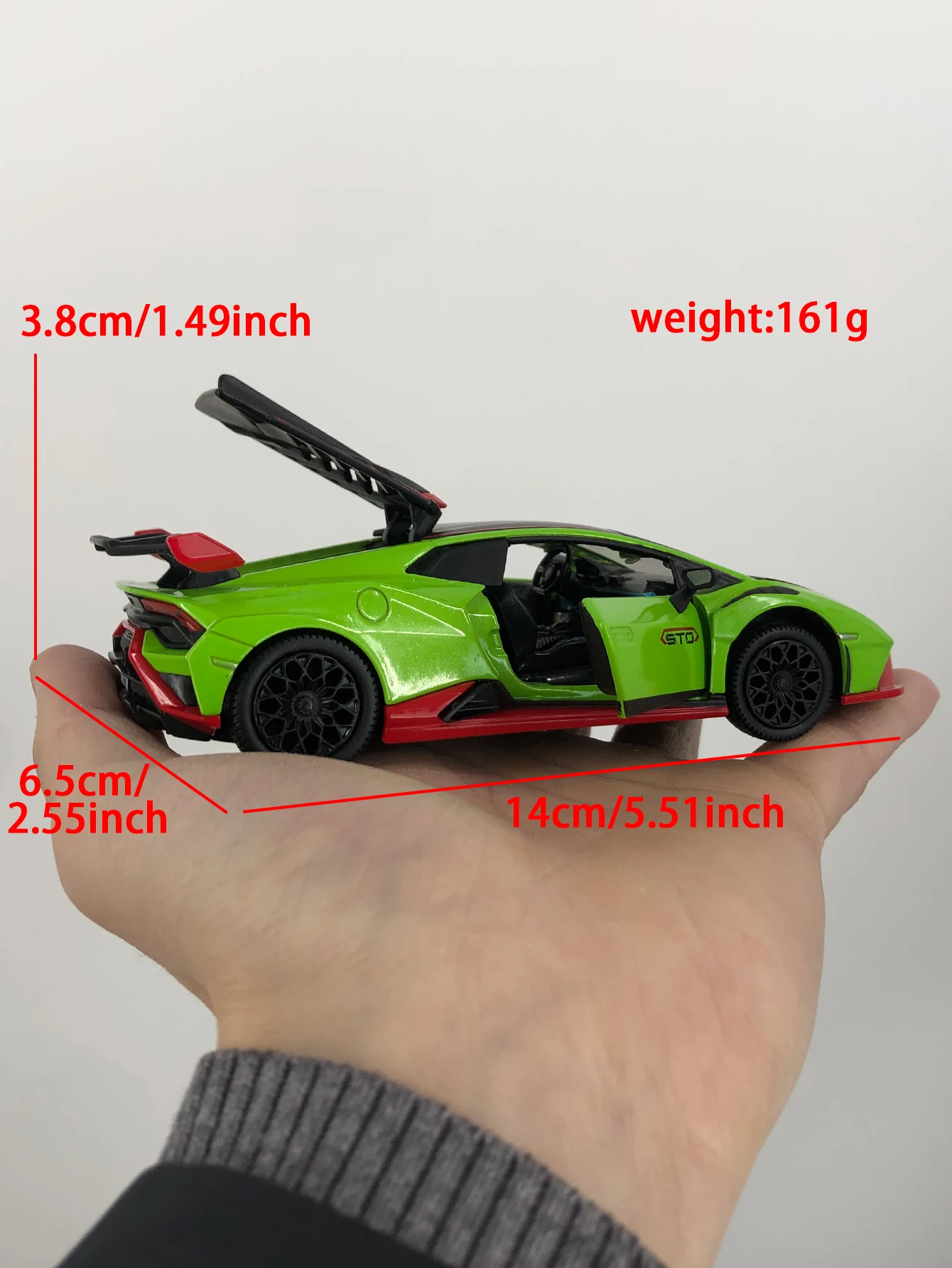 Модель автомобиля CCA 1:32 Lamborghini Huracán STO, декоративная деталь из цинкового сплава, коллекционный подарочный автомобиль. (art.: 3920d8a06ffc4) - 3920d8a06ffc4