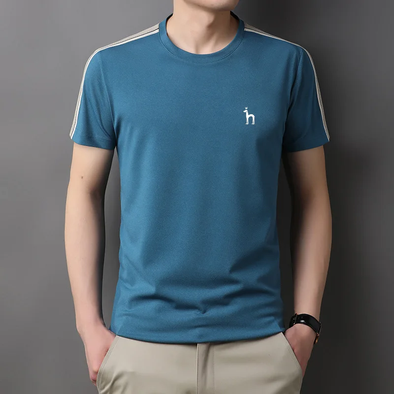 Hazzys New 2023 Summer Short Sleeve T-Shirt Men's Golf Fashion Loose Polo Shirt Men's Clothing Wear