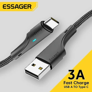 essager usb type c cable for samsung xiaomi huawei 3a fast charging usb c cable mobile phone type c charger usb c data wire cord free global shipping