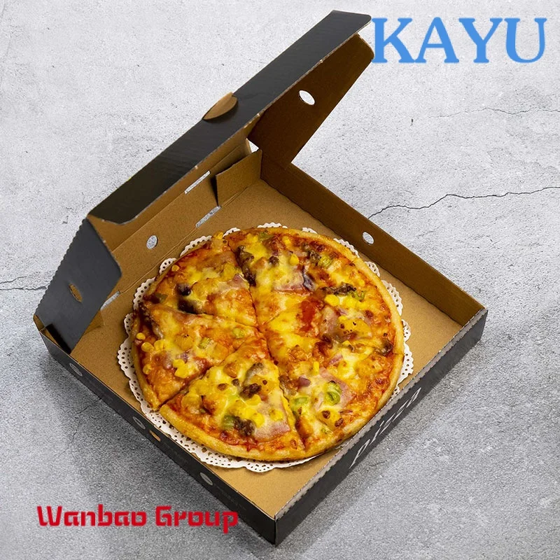 Customized Wholesale Logo Eco-friendly Flip-open Pizza Box Design Pizza Boxes 18 Inch