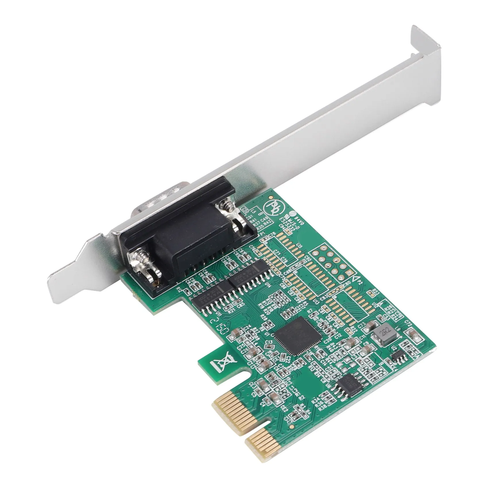 

PCIE to Single Serial Port Rs232 Expansion Card Chip AX99100 Serial DB9 Pcie Adapter Riser Card for Desktop Computers