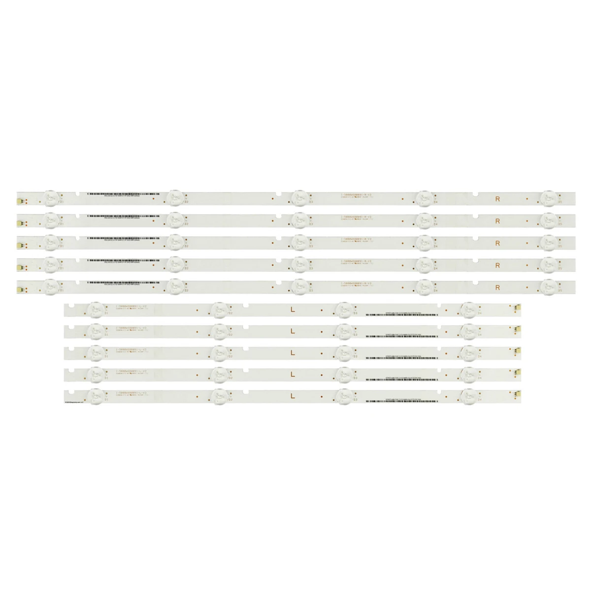 Лента светодиодной подсветки для VIZIO E50-F2 I-5000WS80091-R-V3 I-5000WS80091-L-V3 056380230151 6В