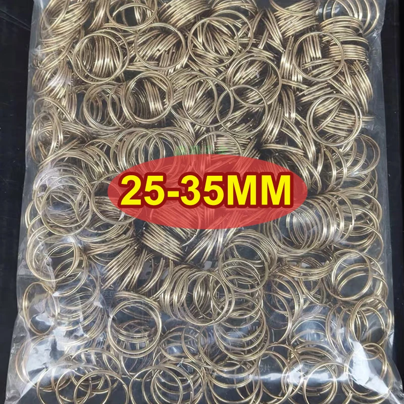 

20-35MM Silver Plated Metal Keychain Ring Split Ring Keyfob Key Holder Rings Women Men DIY Key Ring Accessories Wholesale