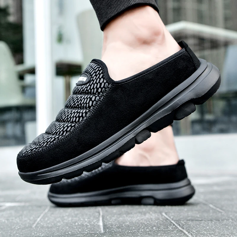 Winter Shoes Plush Warm Casual Sneakers Mens Indoor Walking Shoes Women Outdoor Walking Footwear Winter Cotton Shoes Size 36-46