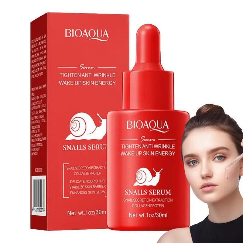 

Snail Moisturizer For Face Anti Age Firming Skin Repair Essence Moisturizer 30ml Hydrating Firming Brightening Facial Essence