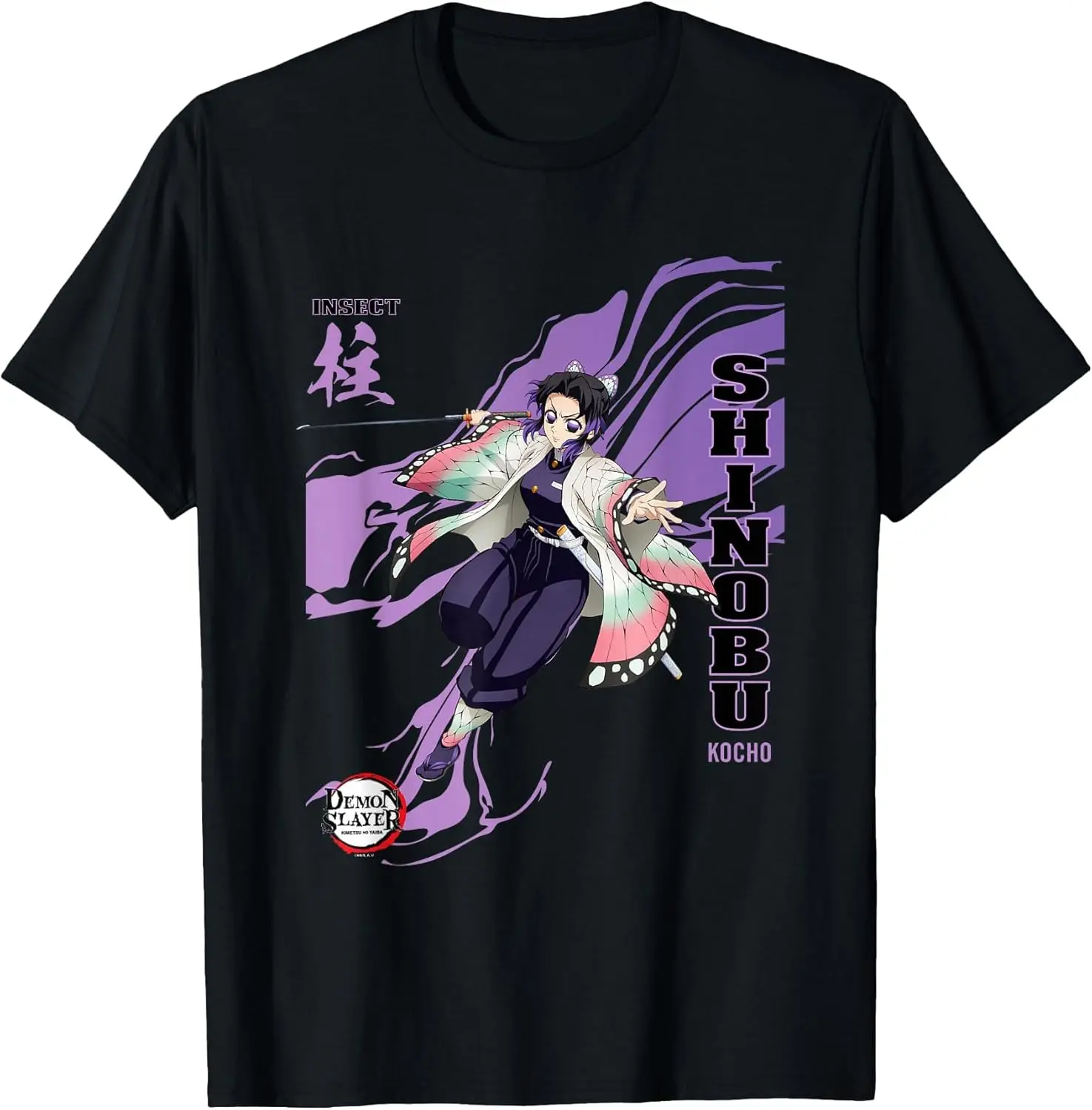 Фото Футболка Demon Slayer: Infinity Castle Shinobu Kocho Insect Art S-6XL №1