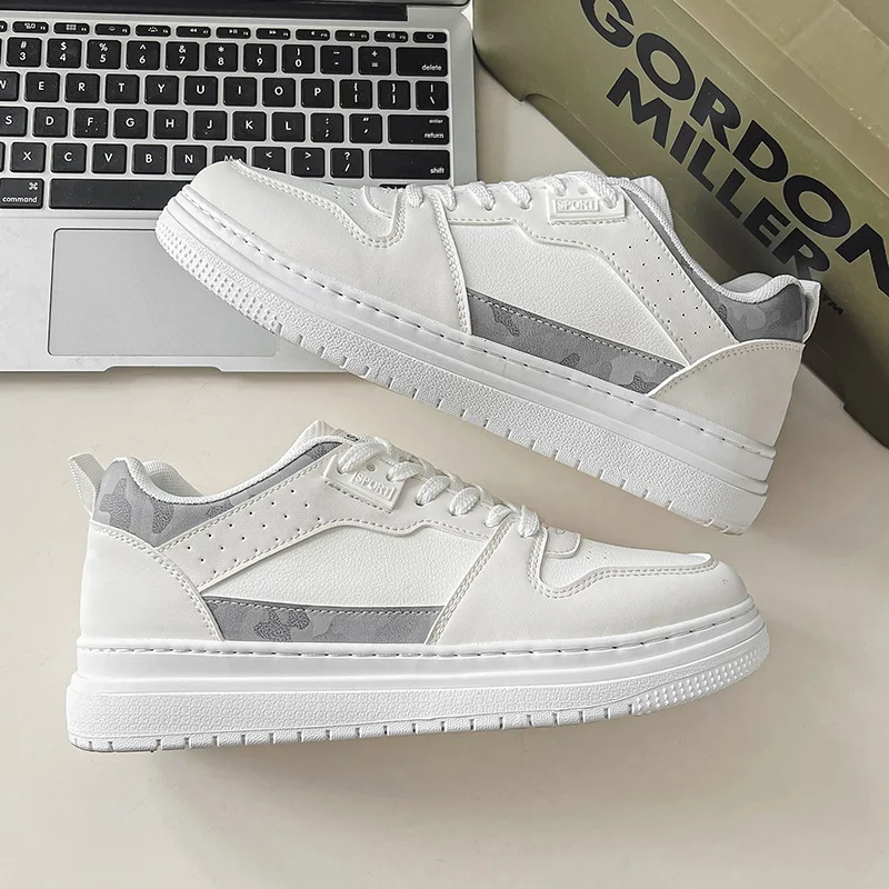 Кроссовки мужские на плоской подошве дышащие Вулканизированная подошва