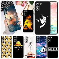 anime luffy one piece for samsung galaxy s22 s21 s20 fe ultra pro lite s10 5g s10e s9 s8 plus black soft capa phone case