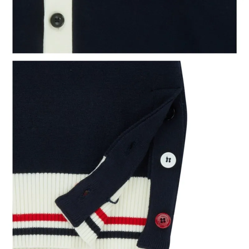 【 Presale 】Mens Cardigan Sweater Pockets Casual Slim Fit V-Neck Knitted Sweaters Button up