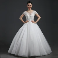 a line netting lace wedding dresses v neck beading crystals floor length bridal gown backless vestidos de novia